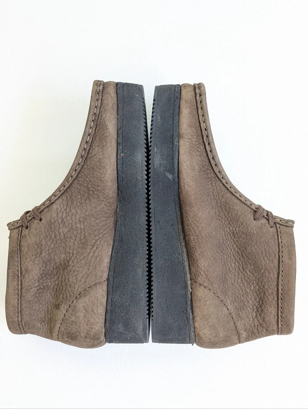 Clarks Originals Wallabees Boots Women's Size 10 Brown Pebbled Leather